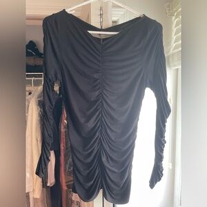 Enza Costa long sleeved ruched top